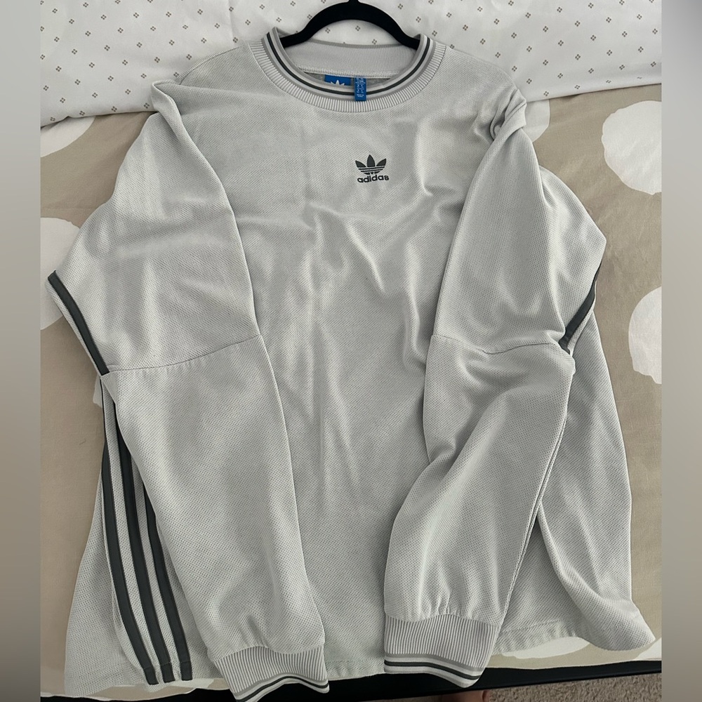 Originals Pinstripe Crewneck Sweatshirt White/Black Men’s XL
